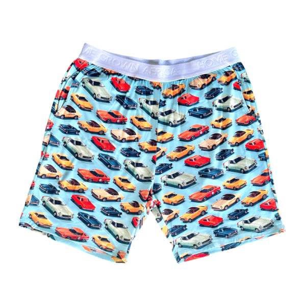 Soft & Stretchy Men's Lounge Shorts Vintage Cars