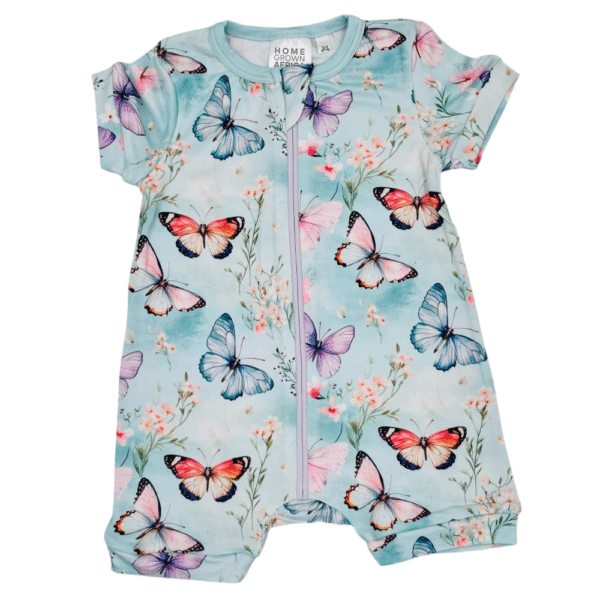 Soft & Stretchy Summer Butterflies Summer Zipper