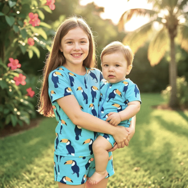 Soft & Stretchy Toucan Summer Zipper