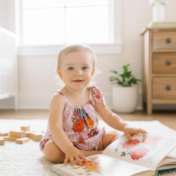 Vintage Bubble Romper Orchid Pink Stripe
